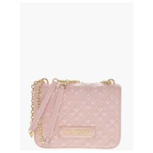 Moschino LOVE Faux Leather Quilted Shoulder Bag with LM on the back