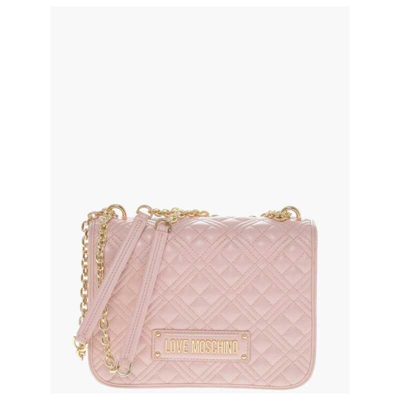 Moschino LOVE Faux Leather Quilted Shoulder Bag with LM on the back, theFeinheit