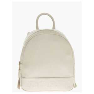 Moschino LOVE Textured Faux Leather Backpack with Embossed Logo