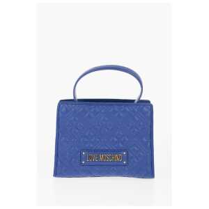 Moschino LOVE Quilted Faux Leather Bag with Removable Shoulder Strap