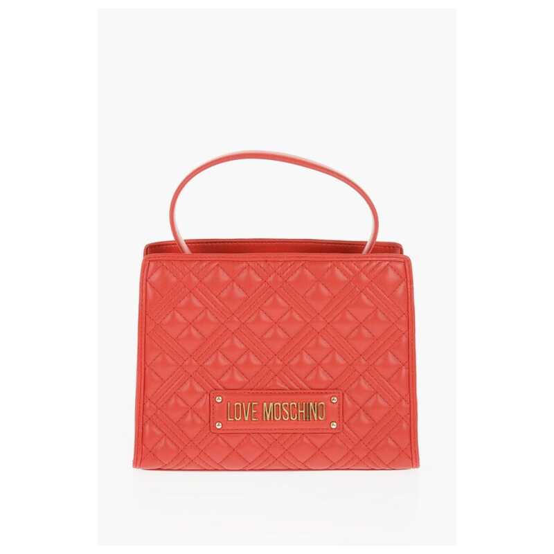 Moschino LOVE Quilted Faux Leather Bag with Removable Shoulder Strap, theFeinheit