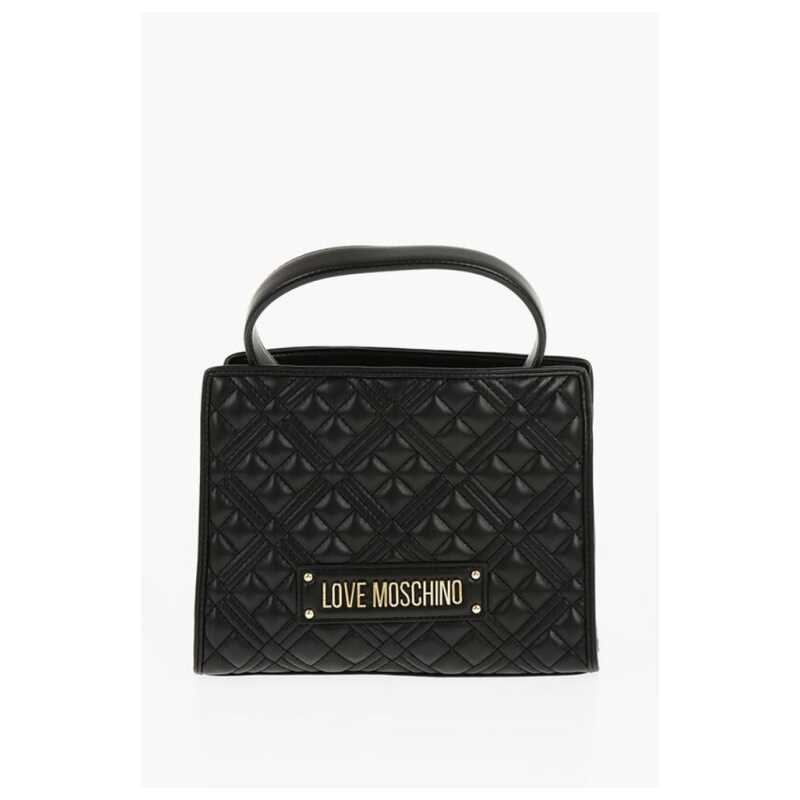 Moschino LOVE Quilted Faux Leather Bag with Removable Shoulder Strap, theFeinheit