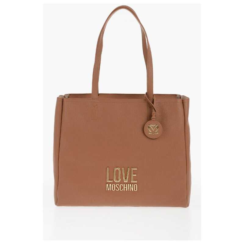 Moschino LOVE Faux Leather Shoulder Bag with Golden Logo, theFeinheit