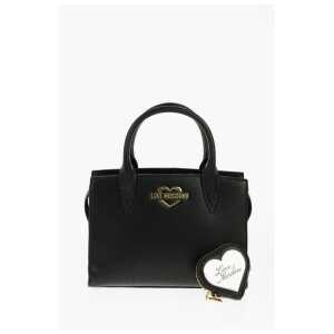 Moschino LOVE Solid Color Tote Bag with Golden Logo