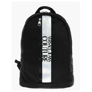 Versace JEANS COUTURE Nylon Backpack with Contrasting Logoed Detail