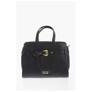 Versace JEANS COUTURE Faux Leather Handbag with Golden Buckle