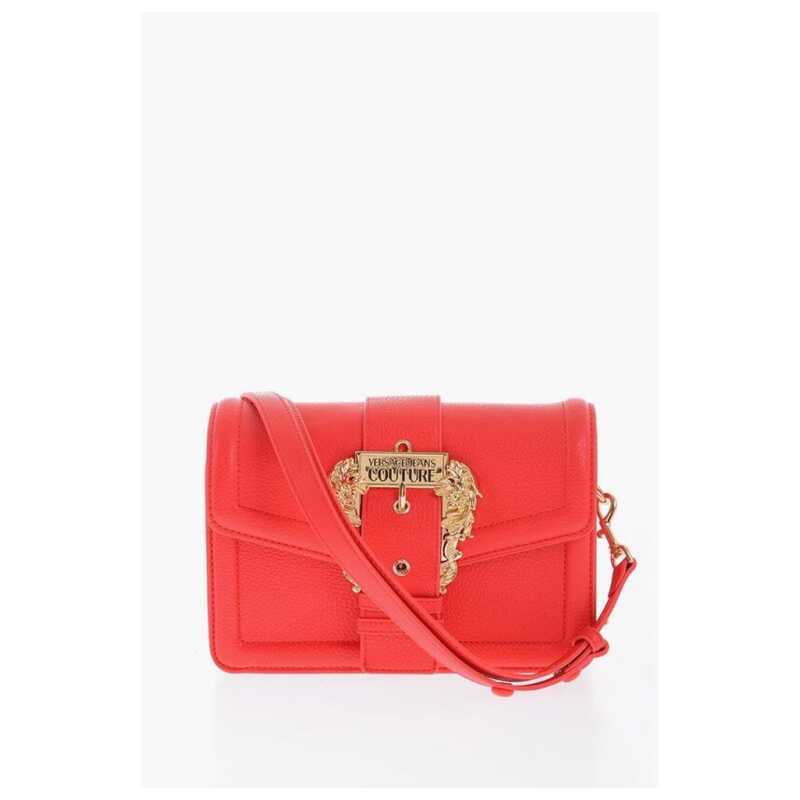 Versace JEANS COUTURE Faux Leather Shoulder Bag with Golden Buckle, theFeinheit