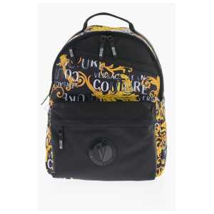 Versace JEANS COUTURE Baroque Patterned Fabric Backpack