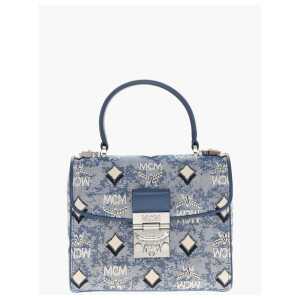 MCM Vintage Monogram Jacquard TRACY Crossbody Bag with Laurel Lo