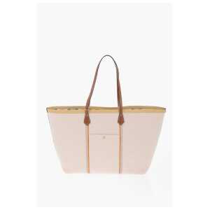 Tory Burch Oversize PERRY Tote Bag with Leather Trim