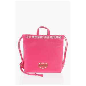 Moschino LOVE Faux Leather Handbag with Printed Logo