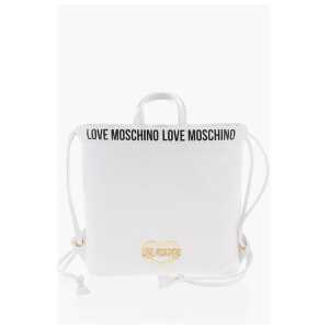 Moschino LOVE Faux Leather Handbag with Printed Logo