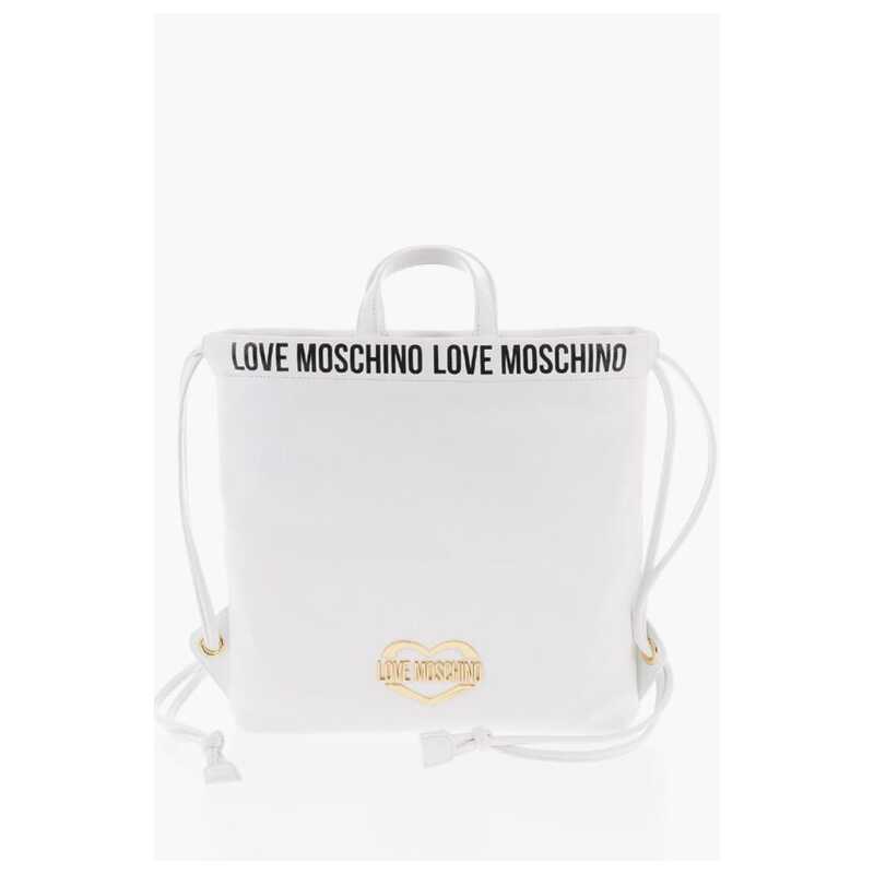 Moschino LOVE Faux Leather Handbag with Printed Logo, theFeinheit