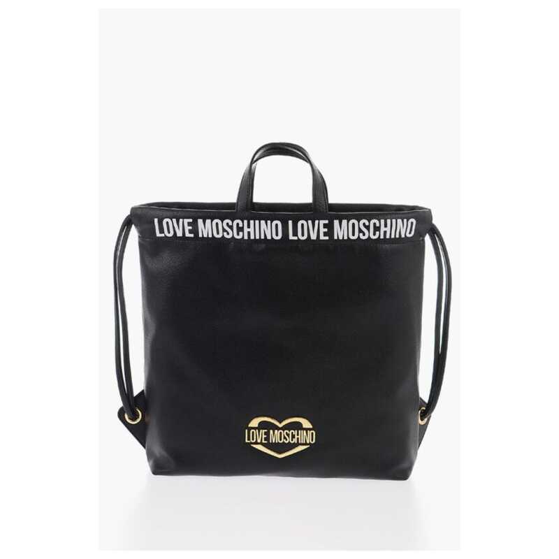 Moschino LOVE Faux Leather Handbag with Printed Logo, theFeinheit