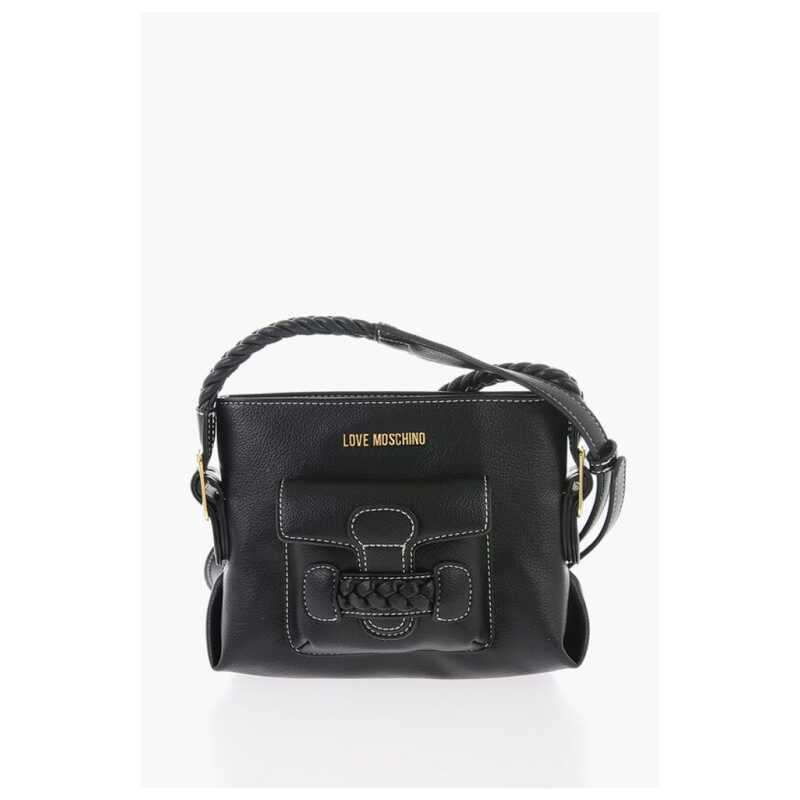 Moschino LOVE Faux Leather Crossbody Bag with Braided Details, theFeinheit