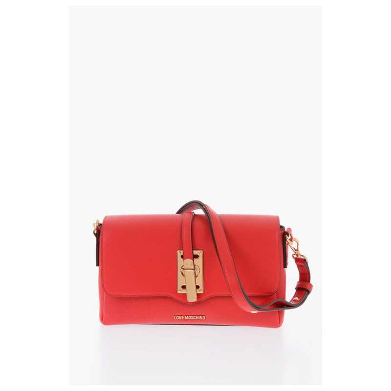 Moschino LOVE Faux Leather Shoulder Bag With Maxi Logo on the Back, theFeinheit