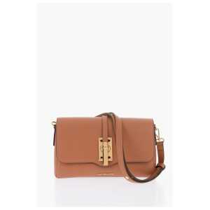 Moschino LOVE Faux Leather Shoulder Bag with Golden Details
