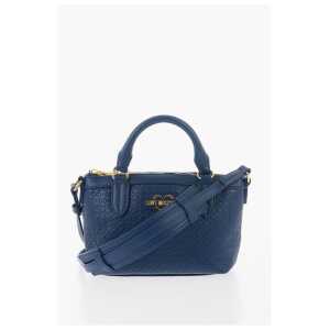 Moschino LOVE Faux Leather VALENTINA Crossbody Bag with all-Over Hear