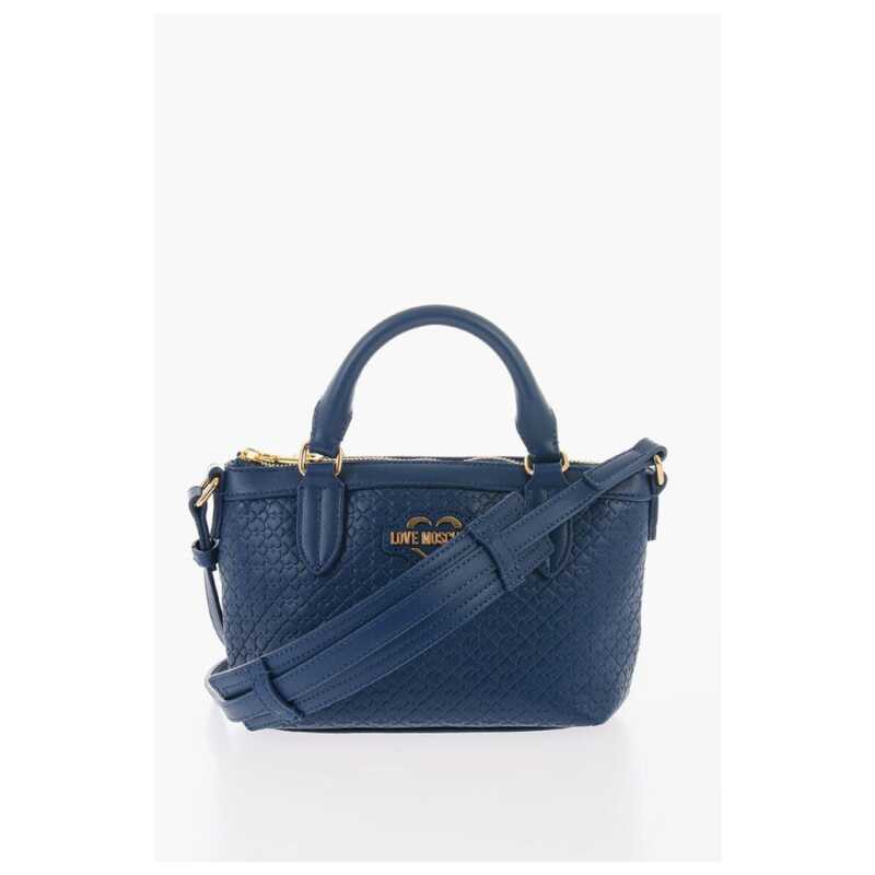 Moschino LOVE Faux Leather VALENTINA Crossbody Bag with all-Over Hear, theFeinheit