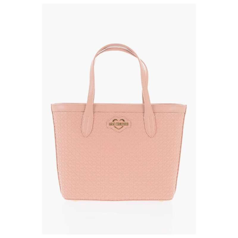 Moschino LOVE Faux Leather VALENTINA Tote Bag with All-Over Hearts, theFeinheit