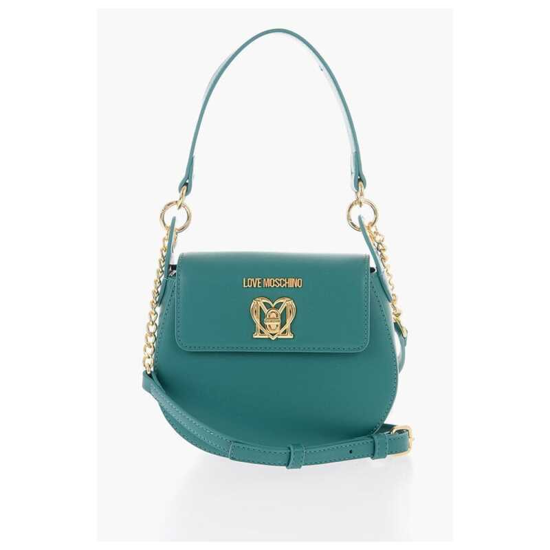 Moschino LOVE Faux Leather Saddle Bag with Turn Lock Closure, theFeinheit