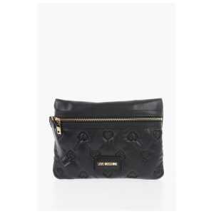 Moschino LOVE Hearts Embossed Faux Leather Handbag