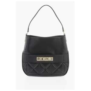 Moschino LOVE Faux Leather Bag with Removable Shoulder Strap