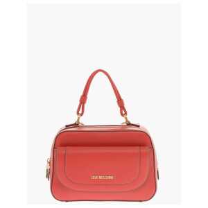 Moschino LOVE Faux Leather Handbag with Visible Stitching