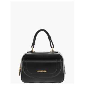 Moschino LOVE Faux Leather Handbag with Visible Stitching