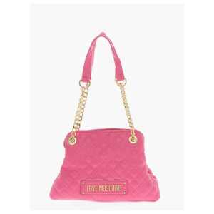 Moschino LOVE Quilted Mini Handle Bag with Golden Logo