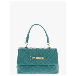 Moschino LOVE Faux Leather Quilted Bag with Magnetic Closure