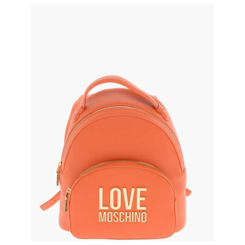 Moschino LOVE Faux Leather Backpack with Golden Logo, theFeinheit