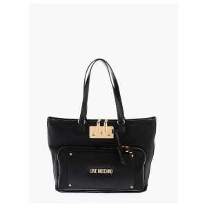 Moschino LOVE Nylon Tote Bag with Golden Details