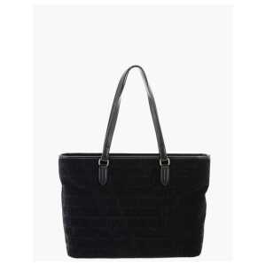 Moschino LOVE Faux Leather and Sponge Tote Bag with Embossed Logo