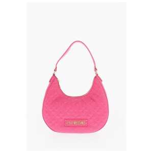 Moschino LOVE Quilted Faux Leather Hobo Bag