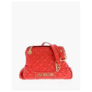 Moschino LOVE Quilted Faux Leather Shoulder Bag