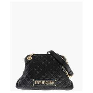 Moschino LOVE Quilted Mini Handle Bag with Golden Logo