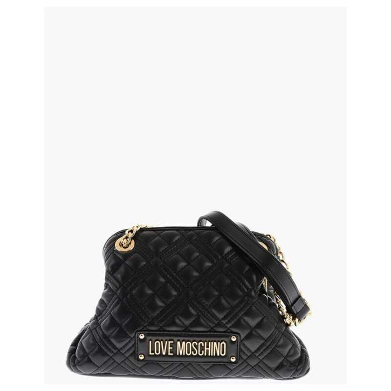Moschino LOVE Quilted Mini Handle Bag with Golden Logo, theFeinheit