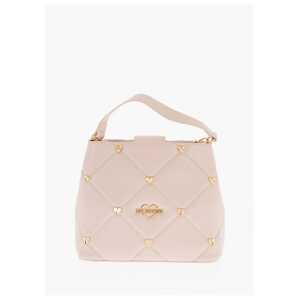 Moschino LOVE Faux Leather Quilted Bag with Golden Details and Remova