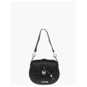 Moschino LOVE Faux Leather Crossbody Bag with Heart Shaped Charm