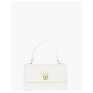 Moschino LOVE Faux Leather Bag with Front Monogram and Turn Lock Clos