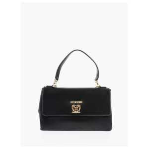 Moschino LOVE Faux Leather Handle Bag with Removable Shoulder Strap