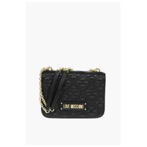 Moschino LOVE Quilted faux Leather Bag with Golden Chain