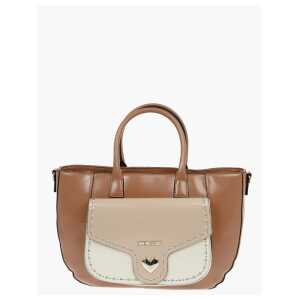 Moschino LOVE Removable Shoulder Strap Faux Leather Tote Bag