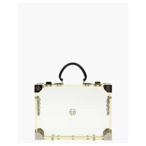 Philipp Plein sheer rigid handbag with removable shoulder strap