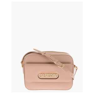 Moschino LOVE Textured Faux Leather Camera Bag with Maxi Pocket
