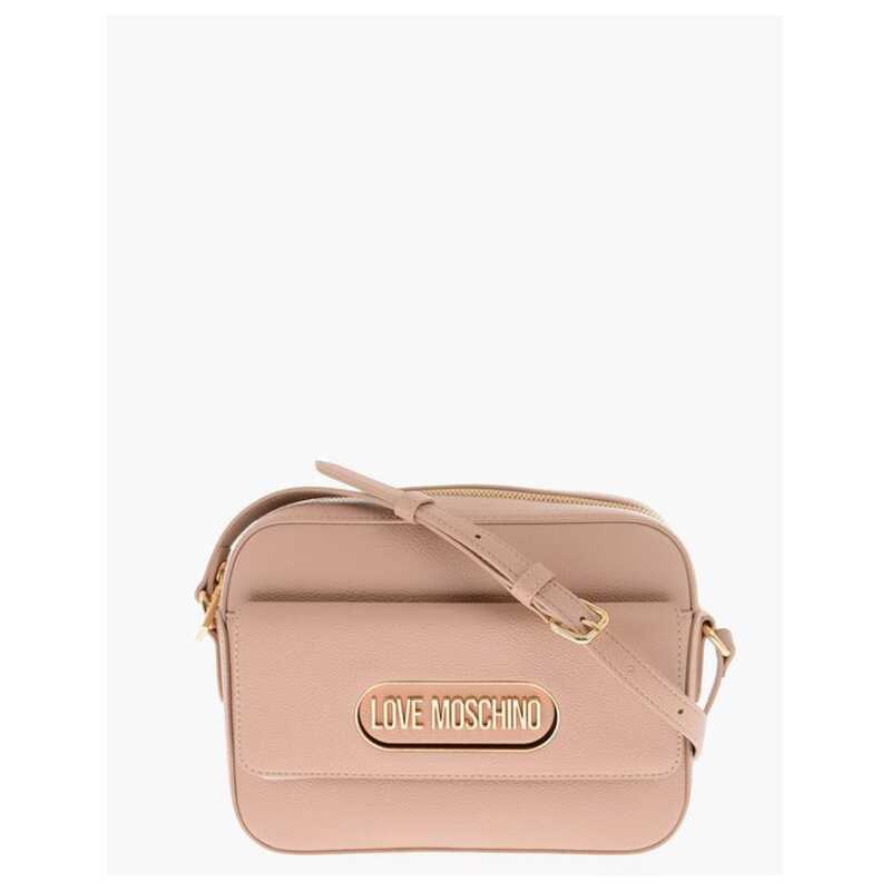 Moschino LOVE Textured Faux Leather Camera Bag with Maxi Pocket, theFeinheit