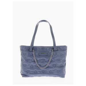 Moschino LOVE hearts embossed faux leather shoulder bag
