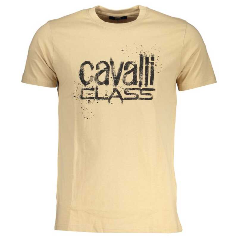 Cavalli Class Beige Cotton T-Shirt, theFeinheit