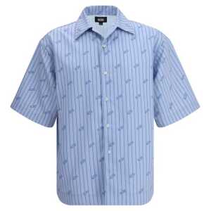 GCDS Pinstripe Bowling Shirt